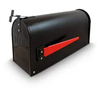 BITUXX Us Mailbox Amerikanischer Briefkasten Standbriefkasten Wandbriefkasten Schwarz