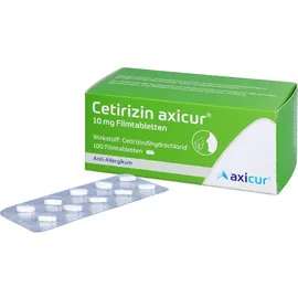 axicur Cetirizin axicur 10 mg Filmtabletten