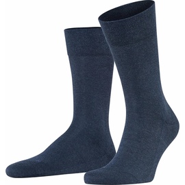 Falke Herren Socken Sensitive London, Strümpfe, Uni, Baumwollmischung Blau 43-46