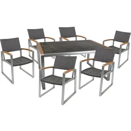 Garden Pleasure AVERNA Set 7-tlg. Grau