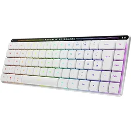 Asus ROG Falchion RX Low Profile weiß/silber, ROG RX RED Low-Profile, USB/Bluetooth, DE (90MP03EC-BKDA10)