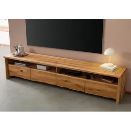 MASSIVMOEBEL24.DE PURE OAK Lowboard 240x45x50 cm Beige Holz