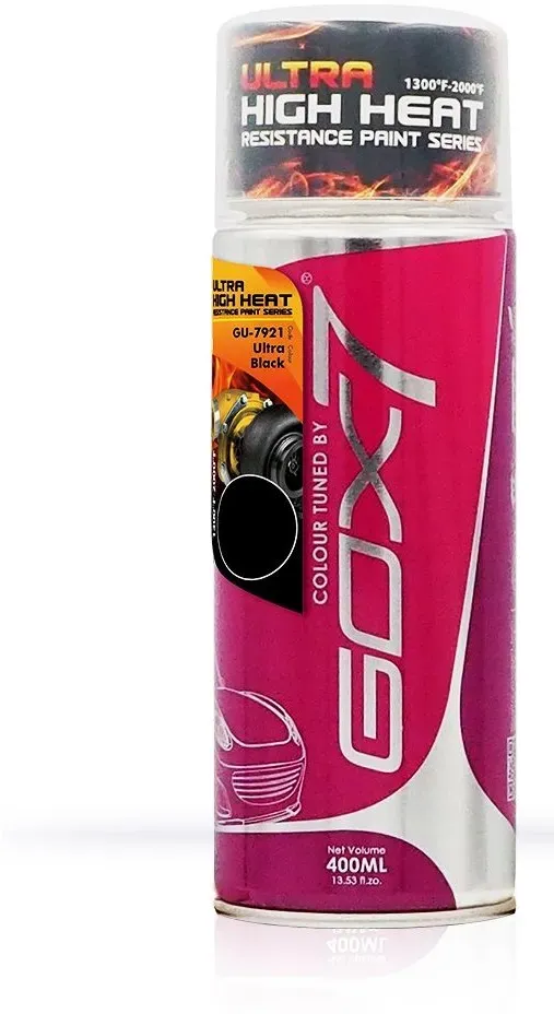 Gox7 Lackspray Decklack in ULTRA RACING GELB Ultra Hitzebeständige Farbe 400ml