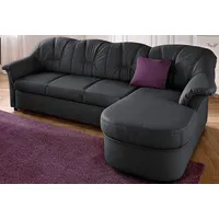 DOMO collection Ecksofa »Flores Schlafsofa, B/T/H: 233/142/86 cm, L-Form«, wahlweise mit Bettfunktion, wahlweise mit Federkern, auch in Leder schwarz