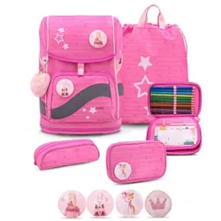 Belmil Smarty Plus Premium Schulranzen Set 5-teilig Candy Candy Schulranzen Set