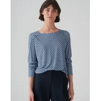 Opus Longsleeve mit Rundhalsausschnitt Modell SUTHA Bleu, 40