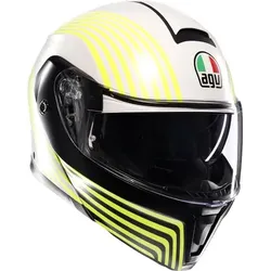 AGV Streetmodular Iseo, Klapphelm - Matt Weiß/Schwarz/Neon-Gelb - XS
