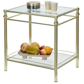 Haku-Möbel Beistelltisch - gold ¦ Maße cm B: 52 H: 53 T: 42.0