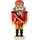 Seiffener Volkskunst Nussknacker Deutscher Typ 13 cm rot