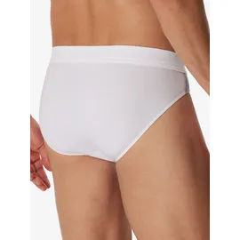 SCHIESSER Slip unifarben weiß M 6er Pack