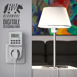 Bearware 2x Zeitschaltuhr mit 1,5 LCD-Display 8 konfigurierbare Schaltprogramme