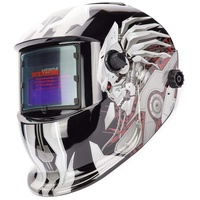 Automatik Schweißhelm Automatische Verdunkelung Schweißmaske + Solarzellen, Schweißschirm mit großem Sichtfeld, für MIG MAG Wig und Lichtbogenschweißen, DIN 9-13 SN871