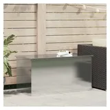vidaXL Außenlagerbox Silber 100 x 50,5 x 50 cm Stahl
