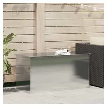 vidaXL Außenlagerbox Silber 100 x 50,5 x 50 cm Stahl