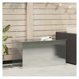 vidaXL Außenlagerbox Silber 100 x 50,5 x 50 cm Stahl