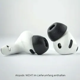 COMPLY TrueGrip MAX | Premium Memory Schaumstoff Ersatz-Ohrstöpsel für AirPods Pro 3 Schwarz Größe Mix (Apple AirPods), Kopfhörer Ersatzteile,
