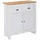 Wohnling Sideboard 79 x 81 x 34,5 cm Weiß / Eiche