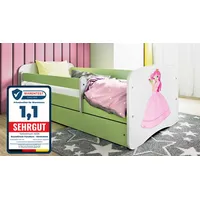 raumhirsch furniture Kinderbett Raumhirsch 80 x 160 cm Holzwerkstoff grün