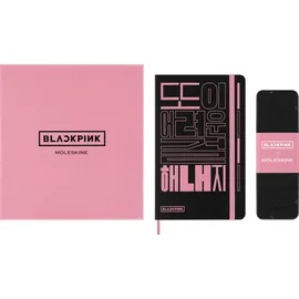 Moleskine X Blackpink Skizzenbuch Bundle mit 5 bunten Graphitstiften, mit Box