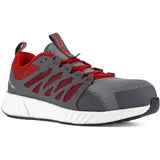 Reebok Halbschuh Fusion Flexweave Work, S1P, 42 grau/rot/weiß Gr. 42