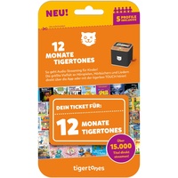 tigermedia tigertones-Ticket NEU 12 Monate Hörbuch