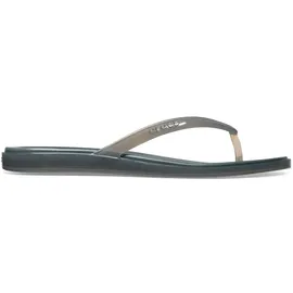 Crocs Miami Jelly Damen-Flip, runde Zehenpartie, Carbon-Gelee, Größe 37