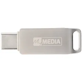 MyMedia Verbatim USB 3.2 OTG Stick 16GB Typ A-C My Dual Silber