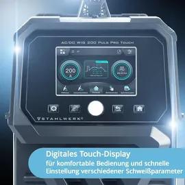 STAHLWERK Schutzgas-Schweißgerät AC/DC WIG 200 Puls Pro Touch