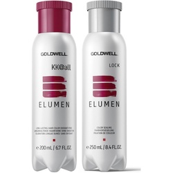 Goldwell Elumen KK@all (kupfer) + Lock Versieglung Set* Coloration 0,45 l Damen 