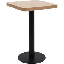 vidaXL Bistrotisch Hellbraun 50x50 cm MDF