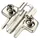Hettich Topfband SENSYS 8645i T52 Mittelanschlag 110° mit Montageplatte - Silber