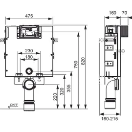 TECE TECEbox WC-Modul mit Uni-Spülkasten
