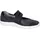 WALDLÄUFER Riemchenballerina WALDLÄUFER "K-IRA Soft", Damen, Gr. 7 (40,5), dunkelblau, Nubukleder, Textil, Veloursleder, unifarben, Schuhe Riemchenballerina, Schlupfschuh mit Klettriegel, Bequemschuh, K-Weite