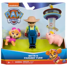 Spin Master Hero Pups Actionfiguren-Set mit Skye, Bäuerin Yumi und Schweinchen