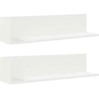 vidaXL Wandregal 75 x 16,5 x 16,5 cm Weiß