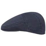 Stetson Paradise Cotton Schirmmütze Herren | Flatcap mit UV-Schutz 40+ | Herrenmütze aus Baumwolle | Flat Cap Größen S-XXL | Schiebermütze Sommer/Winter, L/58-59, Blau - 58-59