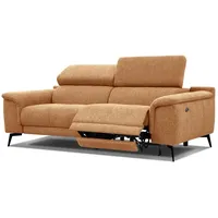 RELAXSOFA FIERO 3-Sitzer mit 1 Relaxfunktion, orange