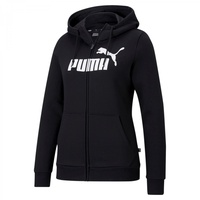 Puma Damen ESS Logo Full-Zip Hoodie schwarz, XXL