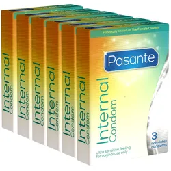 «Internal Condom» Femidom, latexfreie Frauenkondome (18 Kondome) 18 St
