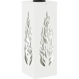 vidaXL Solarleuchte Stahl 2 pcs  weiß