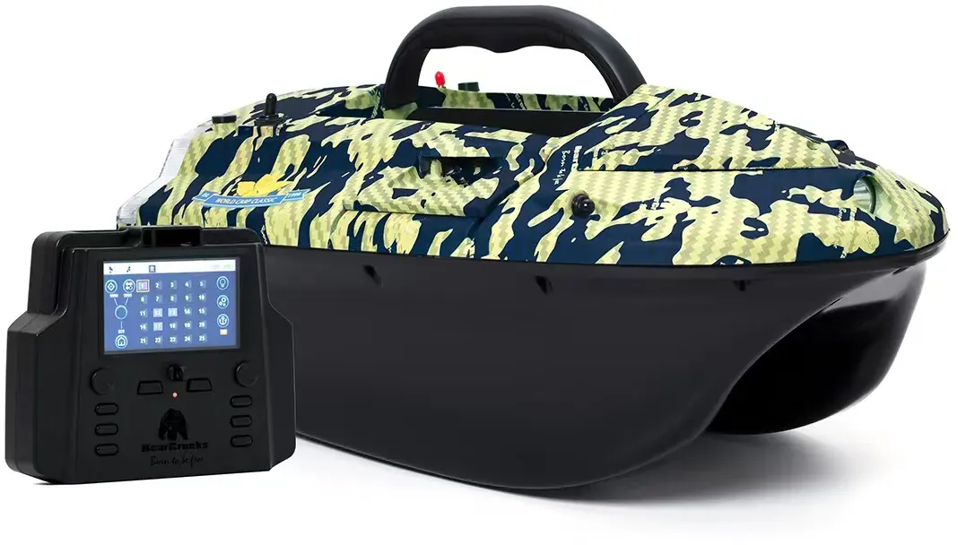 BearCreeks iPilot40 Karpfen Futterboot mit GPS Autopilot-System, optionalem Echolot Fishfinder und standardmäßigem Tragebeutel