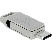 DeLock 54075 USB-Stick Glas 64GB Silber 54075 USB 3.2