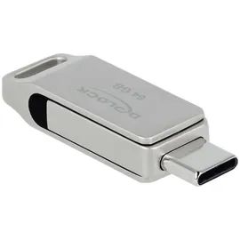 DeLock 54075 USB-Stick Glas 64GB Silber 54075 USB 3.2