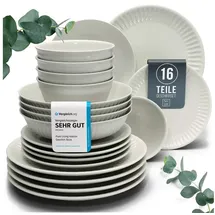 PURE LIVING INTERIOR DESIGN Hygge Geschirrset 16-tlg. beige