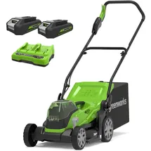 Greenworks G24X2LM36 inkl. 2 x 2,0 Ah
