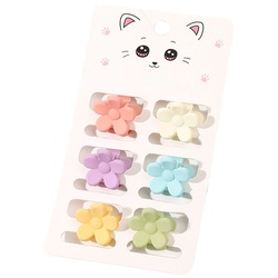 SOHO Lala Mini Haarklammer Pastel Blumen Weiss 