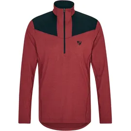 Ziener Sweater ZIENER "JONGA", Herren, Gr. 60, rot, Obermaterial: 1. 88% Polyester (recycelt), 12% Elasthan, 2. 94% Polyester, 6% Elasthan;, Sweatshirts