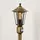 hofstein Wegeleuchte Metall/Glas 1xE27 IP44 mit Bewegungsmelder braun/gold