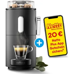 CoffeeB Kaffeemaschine Globe, schwarz + 20€ Netto App-Gutschein