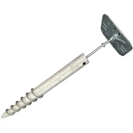 Hörmann EcoStar Schraubfundament für: Euroline Esd 1 / 2 / 3 Gerätehäuser mit Satteldach,silber,